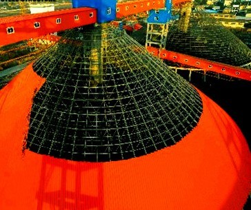 银川干煤棚球形网架工程